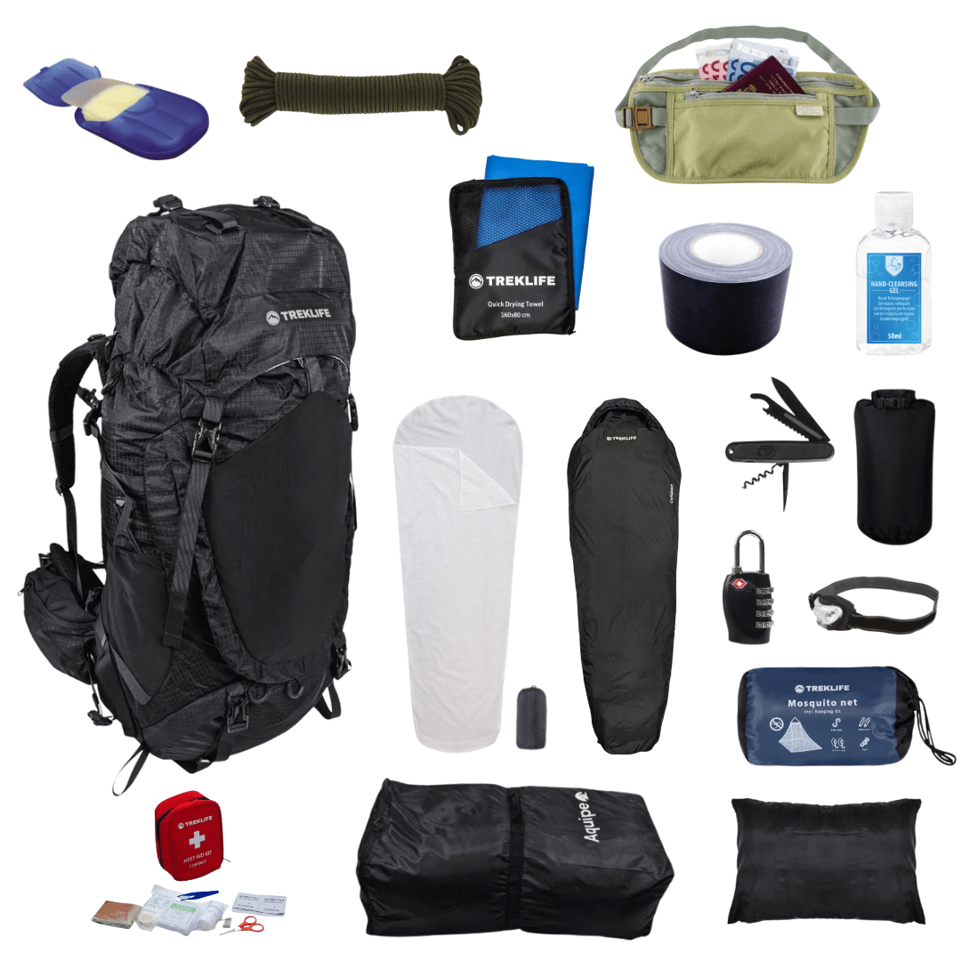 Pro-pakke til backpacking - Alt det essentielle til din rejse