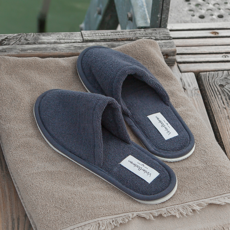 Grå unisex slippers til indendørs og udendørs brug