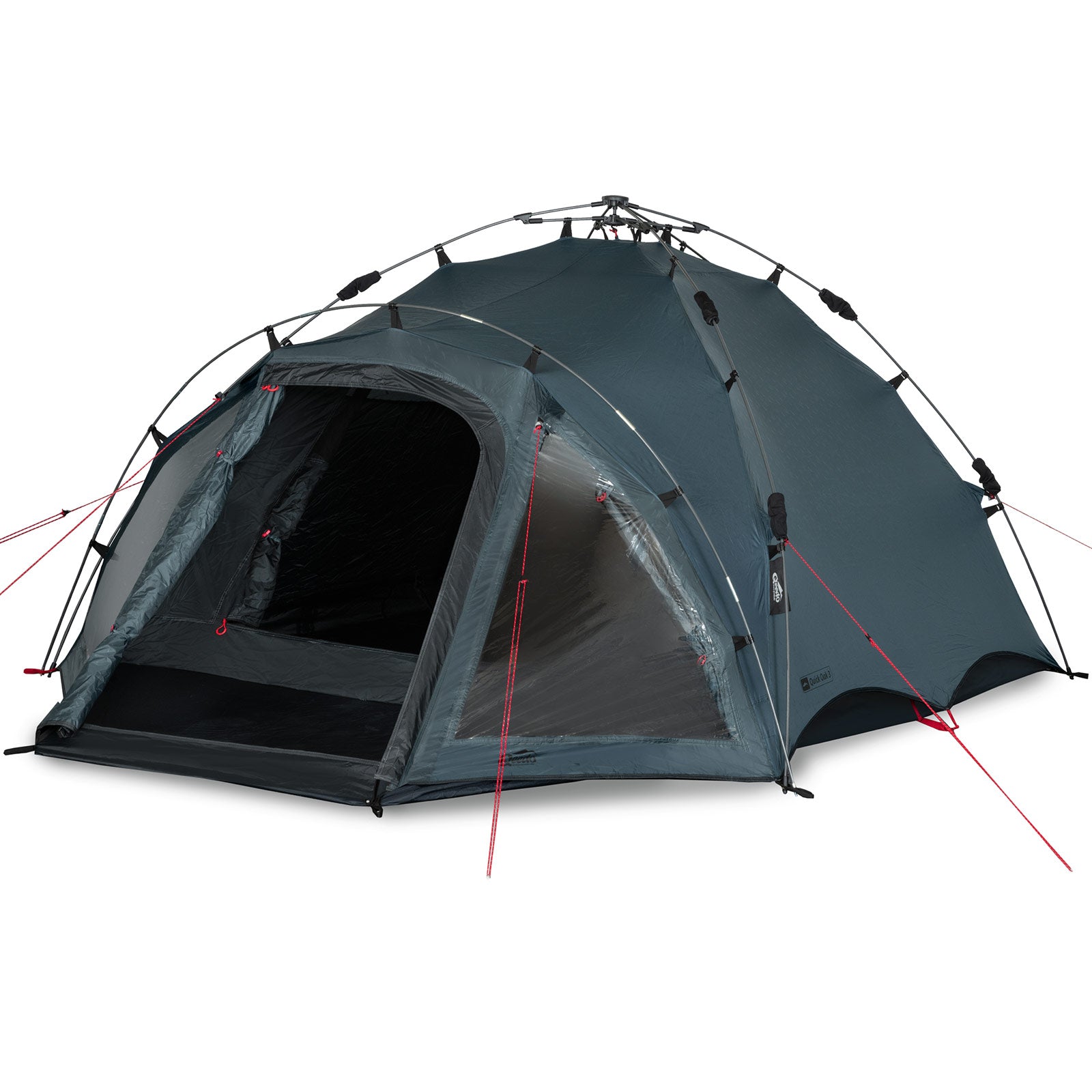 Qeedo Quick Oak 3 Pers Telt - Sharkgrey, Hurtig Opsætning