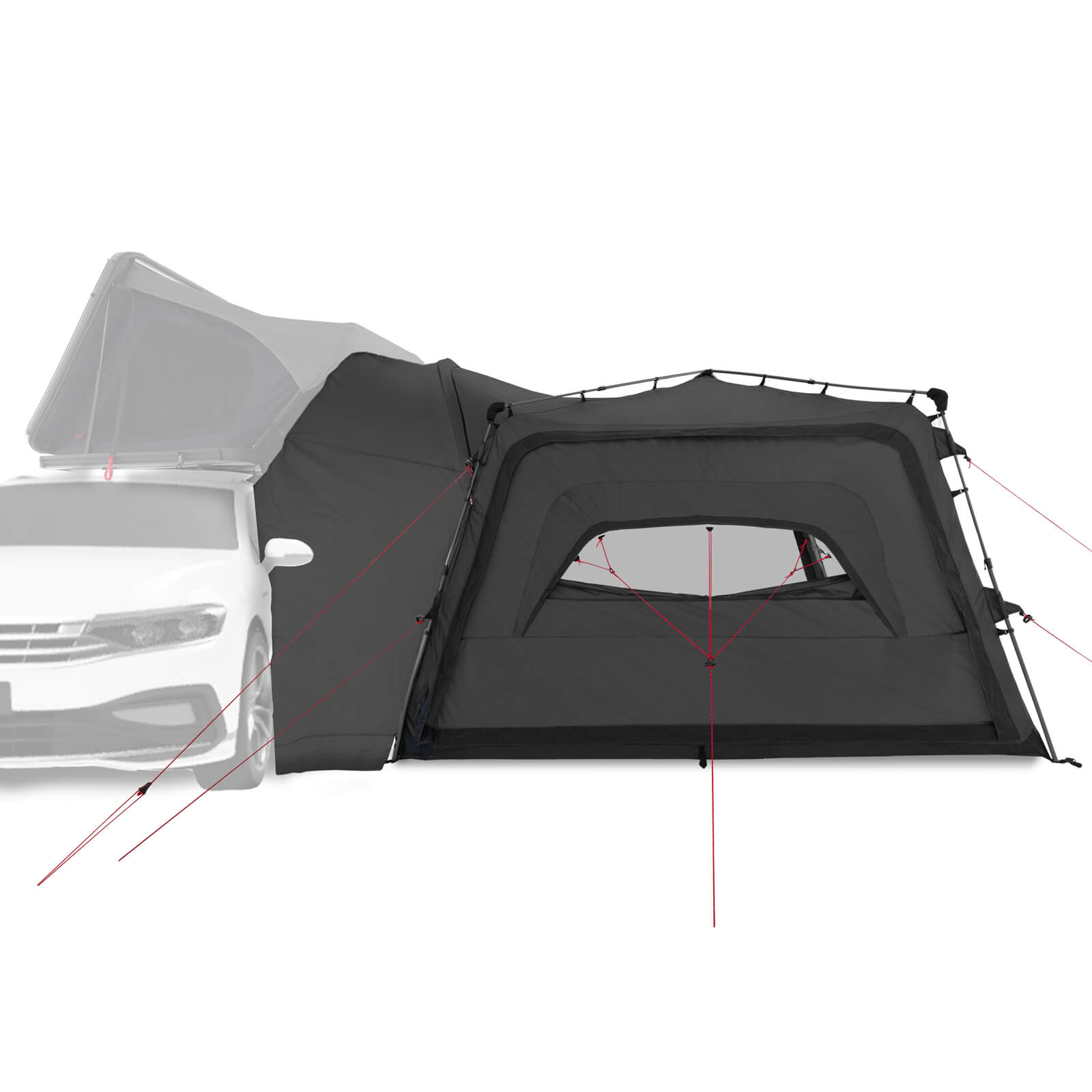 Qeedo Quick Base Fortelt - Slim Lav Model til Tagtelt