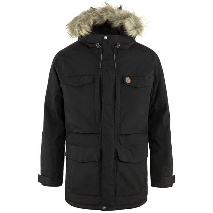 Fjällräven Nuuk Parka til mænd - Vinterjakke i sort