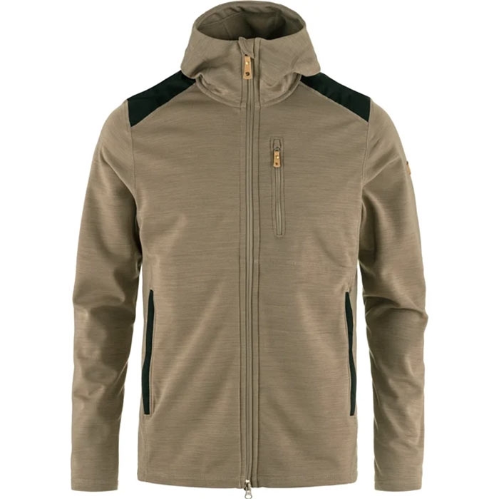 Fjällräven Keb Fleece Hoodie til mænd - Suede Brun