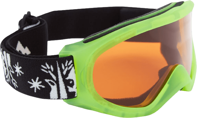 Snowfoxy Børne Skibrille i Grøn - Komfortabel og Stilfuld
