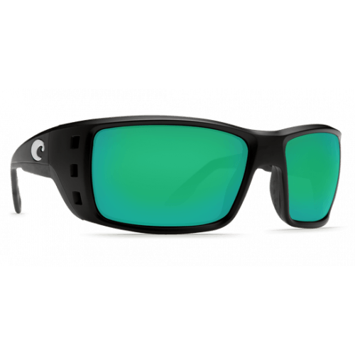 Costa Permit 580g Solbriller i Mat Sort med Grøn Spejl