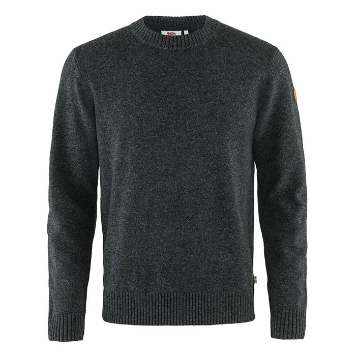 Fjällräven Herresweater i Uld - Mørkegrå Kvalitet