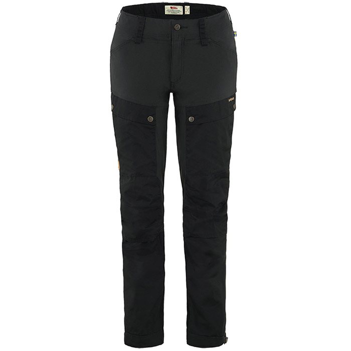 Fjällräven Keb Bukser til Dame - Kort Sort Vandrebukser