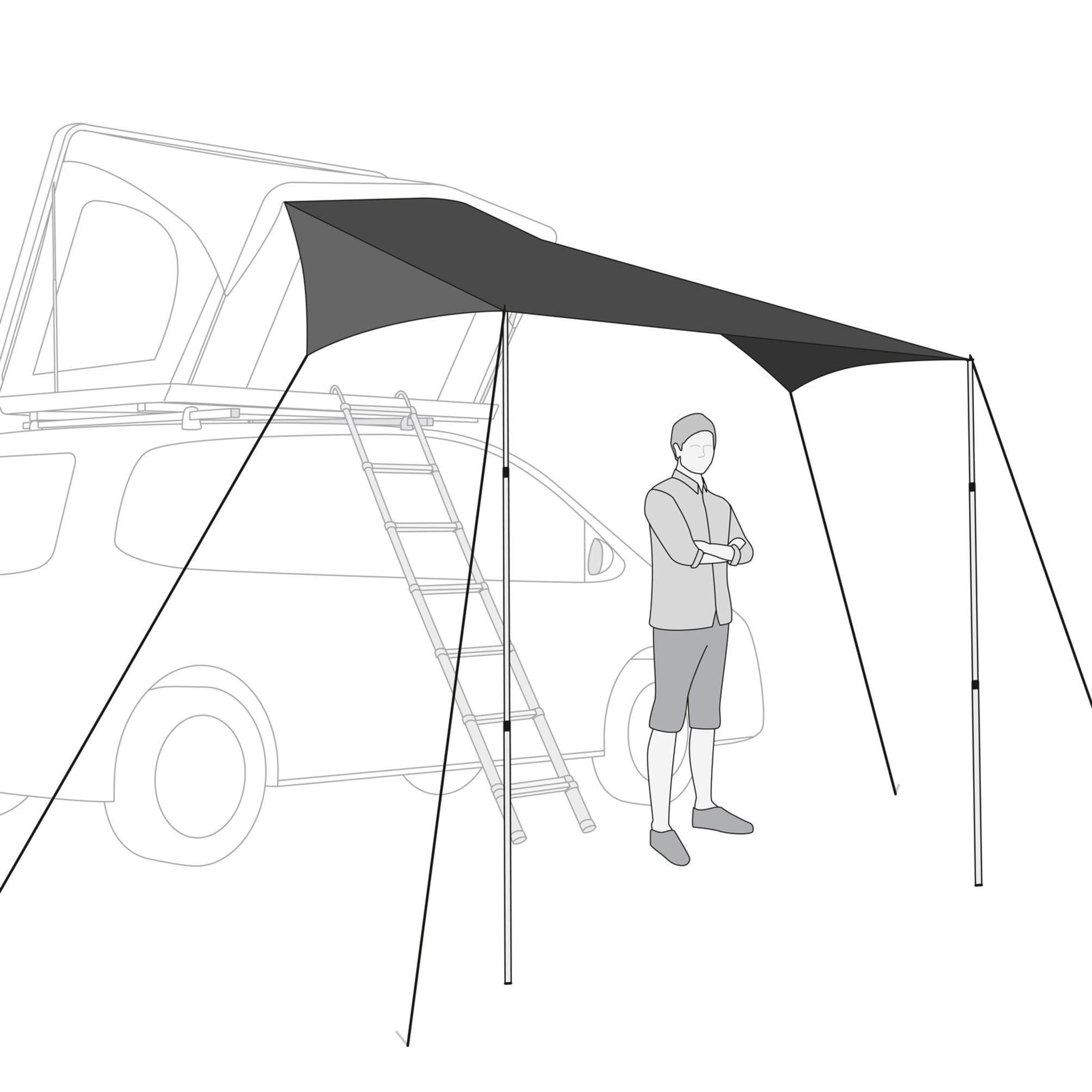 Qeedo Freedom Markise til Tagtelte - Høj Kvalitet