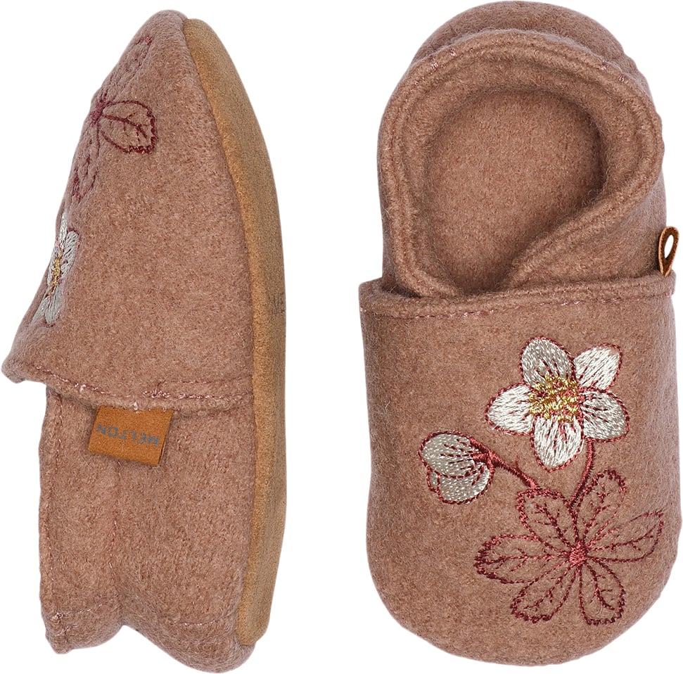 Winter Rose Wool Slippers fra Melton