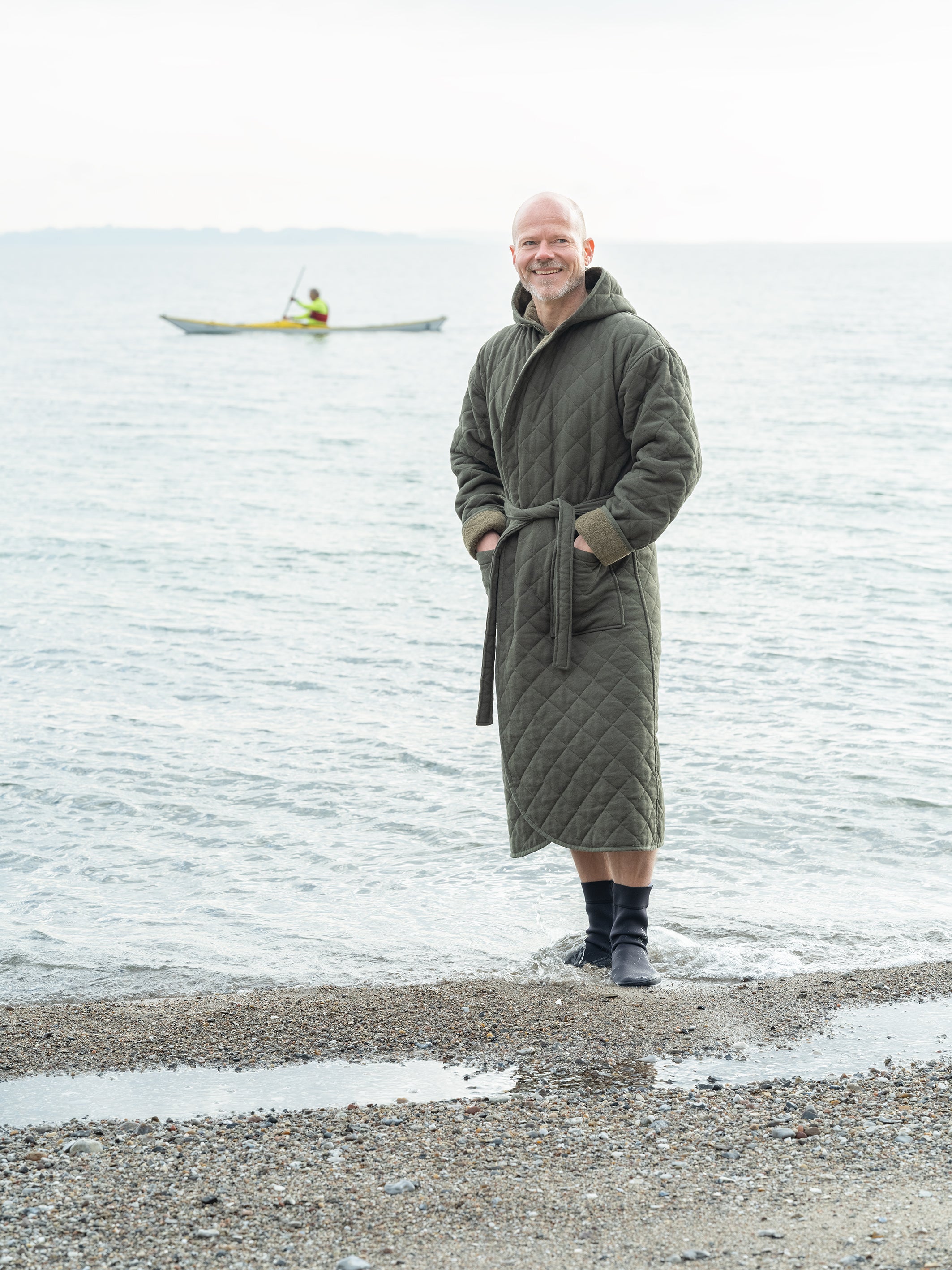 Luksus Badekåben Havet   Grøn   Small fra Vinterbaderen