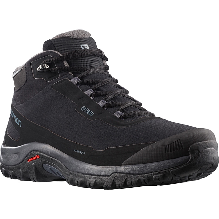 Shelter Cs Waterproof Herre   Mænd Vinterstøvle, Black Ebony Black 43 1 3   Uk 9   Vintersko, Vinterstøvler fra Salomon