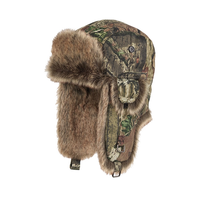 Trapper Hunter 32 Faux Fur, Camo Green L   Vinterhue, Vinterkasket fra Mjm