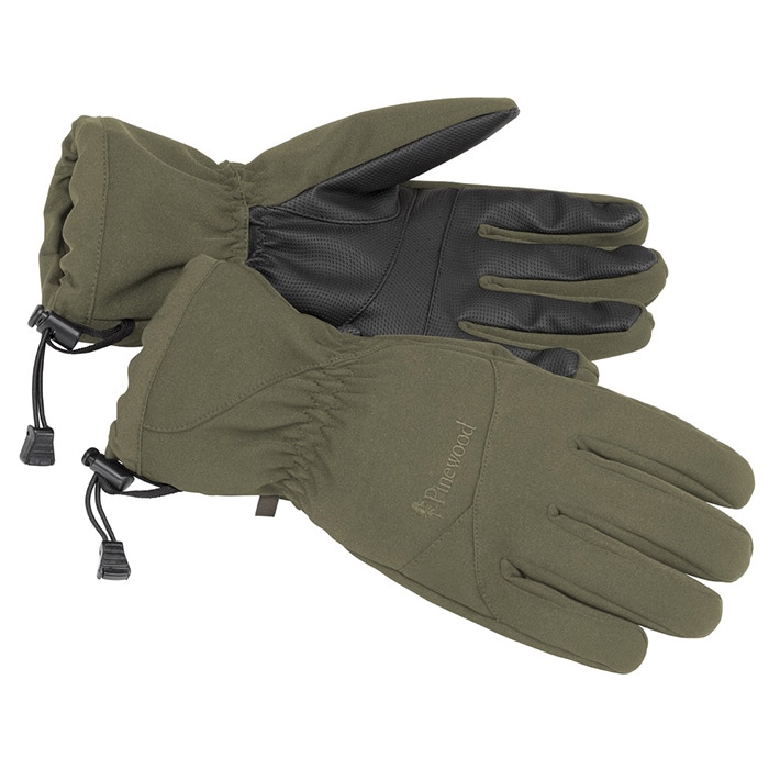 Padded 5 Finger Vinterhandsker Dark Green M L   Handsker fra Pinewood
