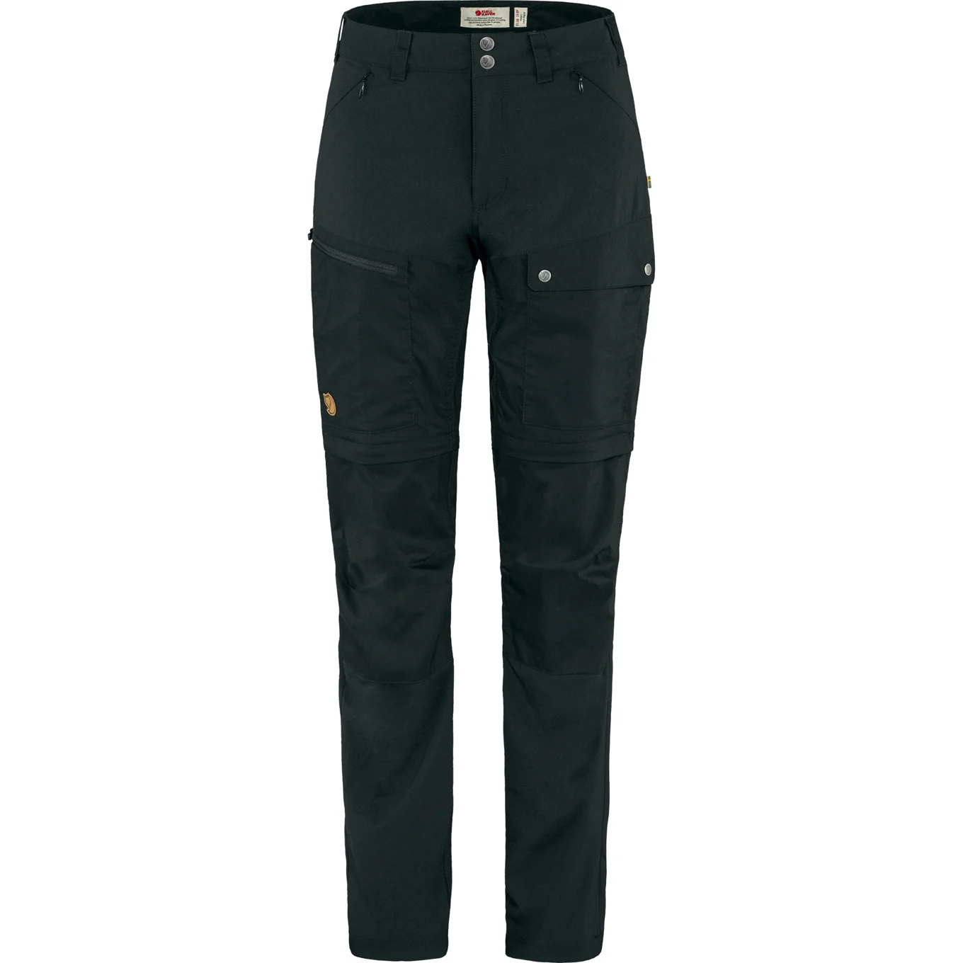 Abisko Midsummer Zip Off Bukser Black
