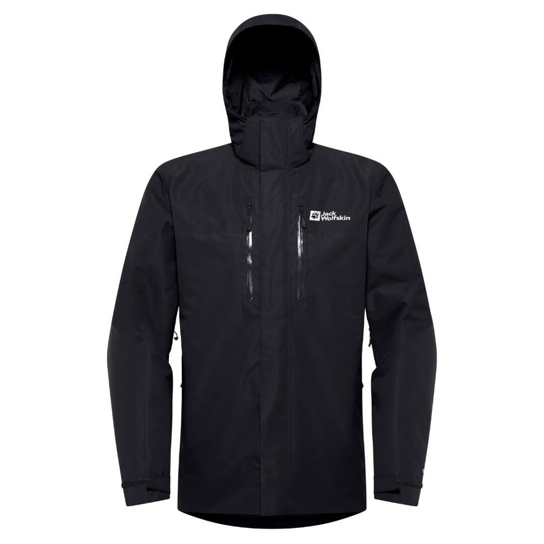 Jack Wolfskin Jasper 3i1 Jakke til Herre - Sort tilbud