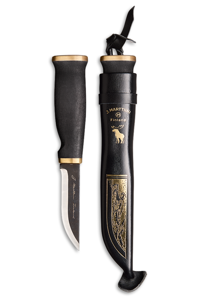 Marttiini Moose Black Kniv - Perfekt til Friluftsliv