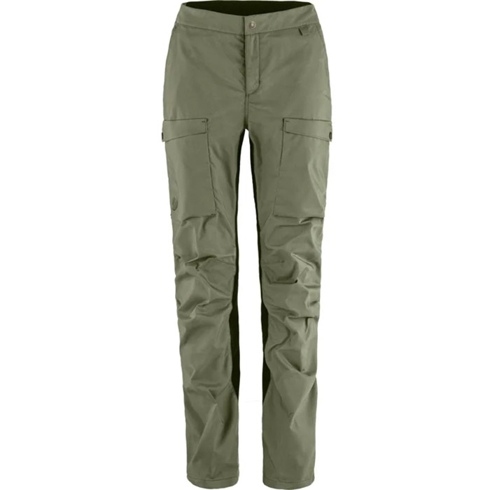 Fj? Llr? Ven Abisko Hybrid Trail Trousers Kvinder   Damer Laurel Green Regular   Fj? Llr? Ven Bukser Dame