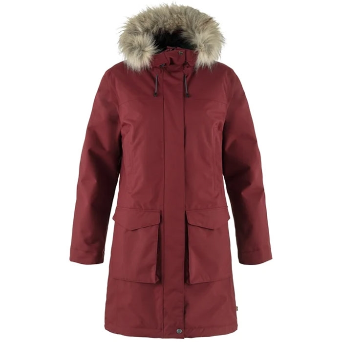 Fjällräven Nuuk Lite Parka til kvinder - Bordeaux Rød