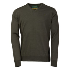 Laksen   Sussex V Neck   Olive