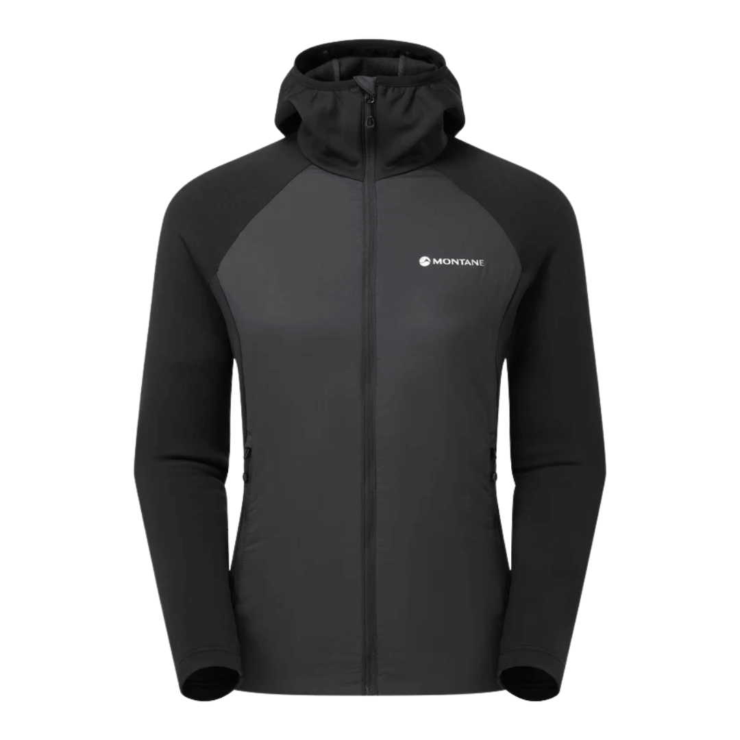 Trøje dame - Montane F Sirocco Lite Hoodie - Sort