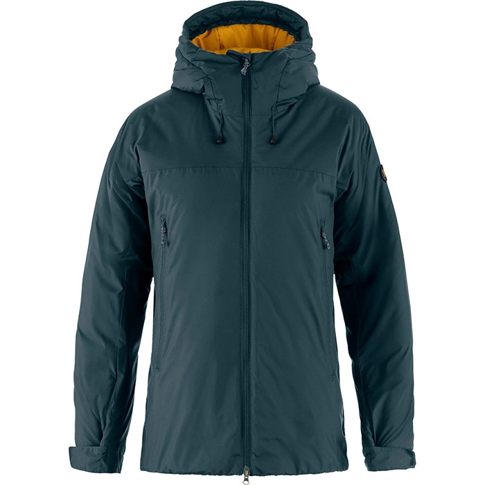Fj? Llr? Ven Bergtagen   Insulation Jacket Kvinder   Damer Mountain Blue Mustard Yellow M   Vinterjakker