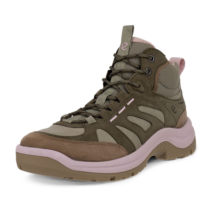 Ecco Offroad Mid Leather Waterproof Kvinder   Damer  Tarmac    Vandrestøvler