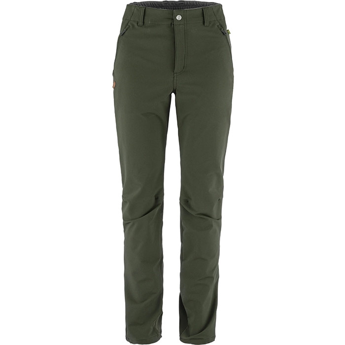 Abisko Winter Stretch Trousers Kvinder   Damer Deep Forest 48 Short   Bukser fra Fjällräven