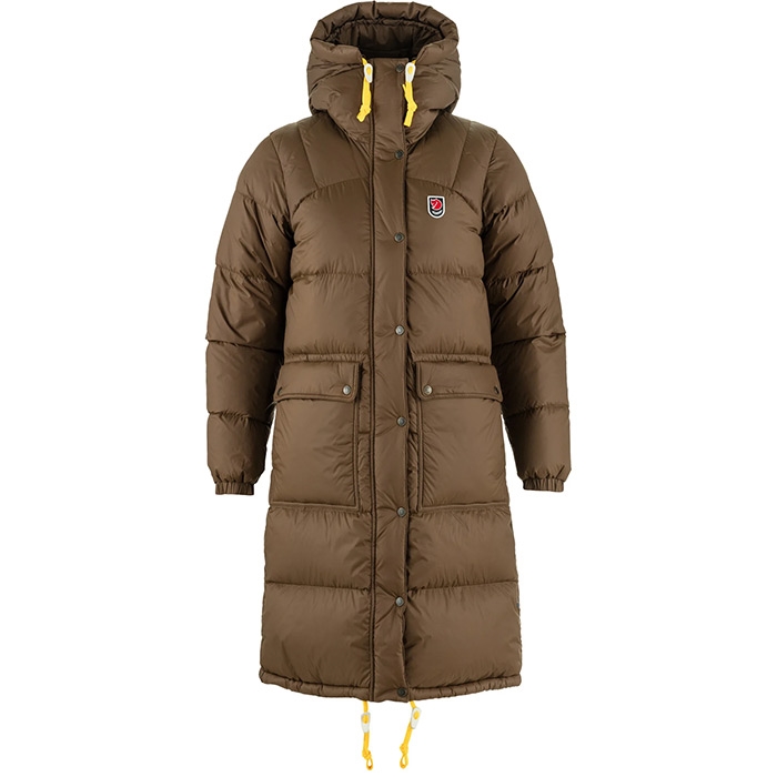 Fj? Llr? Ven Expedition Long Down Parka Kvinder   Damer Dark Oak L   Jakker