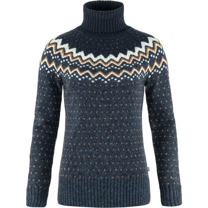 Fj? Llr? Ven ? Vik Knit Roller Neck Woman Navy   Dark Navy L   Trøjer