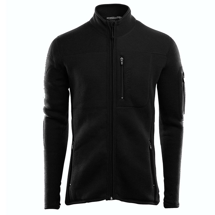 Aclima Fleecewool Jacket Herre   Mænd  Black Xl   Fleecejakker