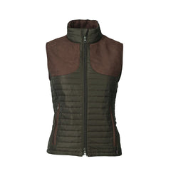 Laksen   Bristol Quiltet Dame Vest   Olive