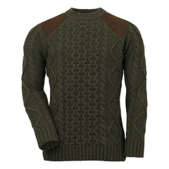 Laksen   Maree O Neck Kabelstrik Sweater   Olive