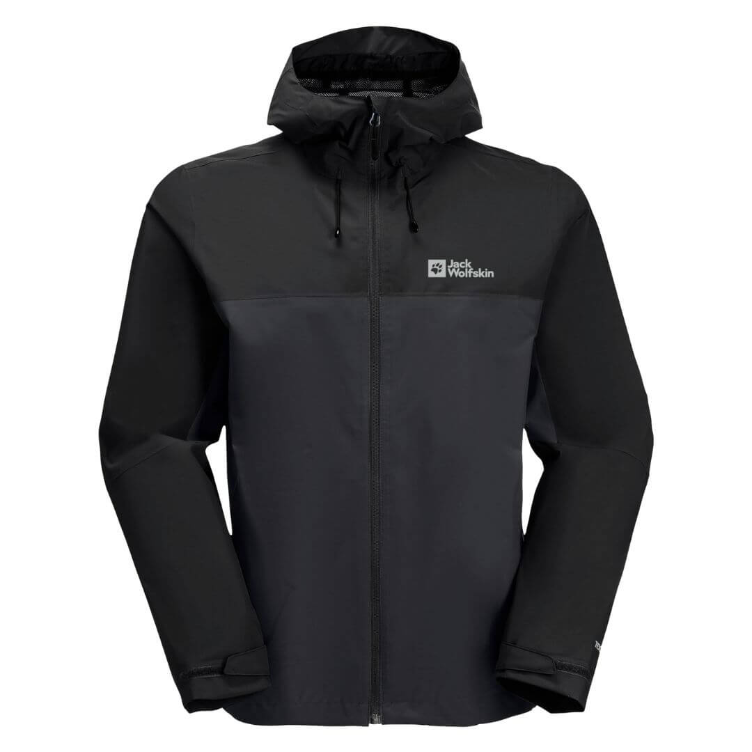 Jakke til herre - Jack Wolfskin Weiltal 2 lags - Sort