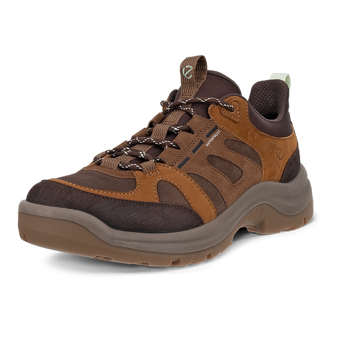 Ecco Offroad Leather Waterproof Kvinder   Damer  Cacao    Vandresko