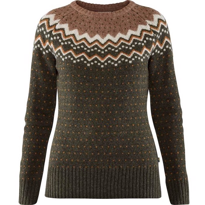 Fj? Llr? Ven ? Vik Knit Sweater W Deep Forest S   Trøjer