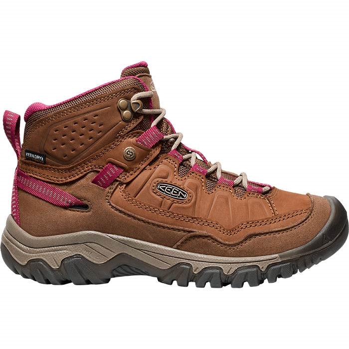 Keen Targhee Iv Mid Wp Kvinder Damer Bison Beaujolais Vandrestøvler