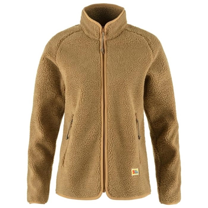 Fj? Llr? Ven Vardag Pile Fleece Kvinder Damer Buckwheat Brown L Fleecejakker Og Softshell