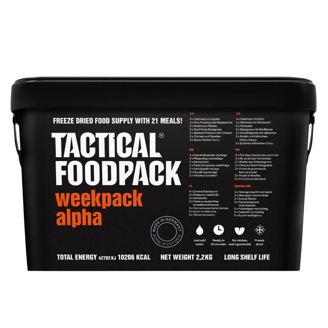 Frysetørret mad - Tatical Foodpack - Alpha - 1 prs/7 dage