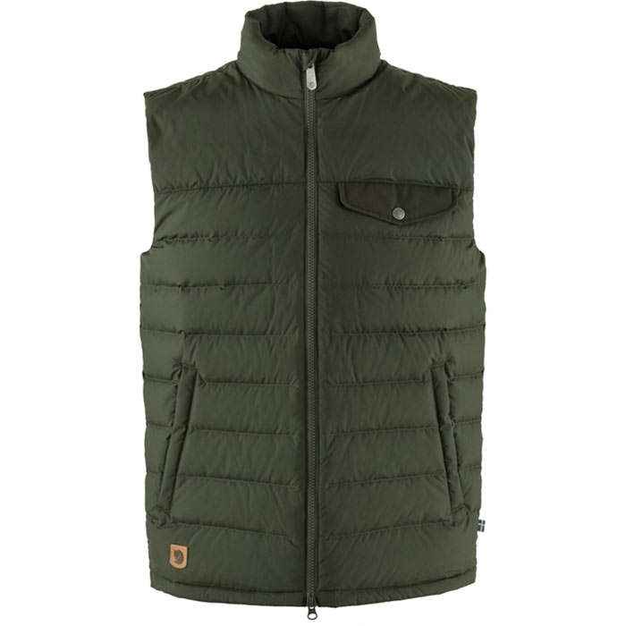 Fj? Llr? Ven Greenland Down Liner Vest Herre   Mænd Deep Forest M   Veste