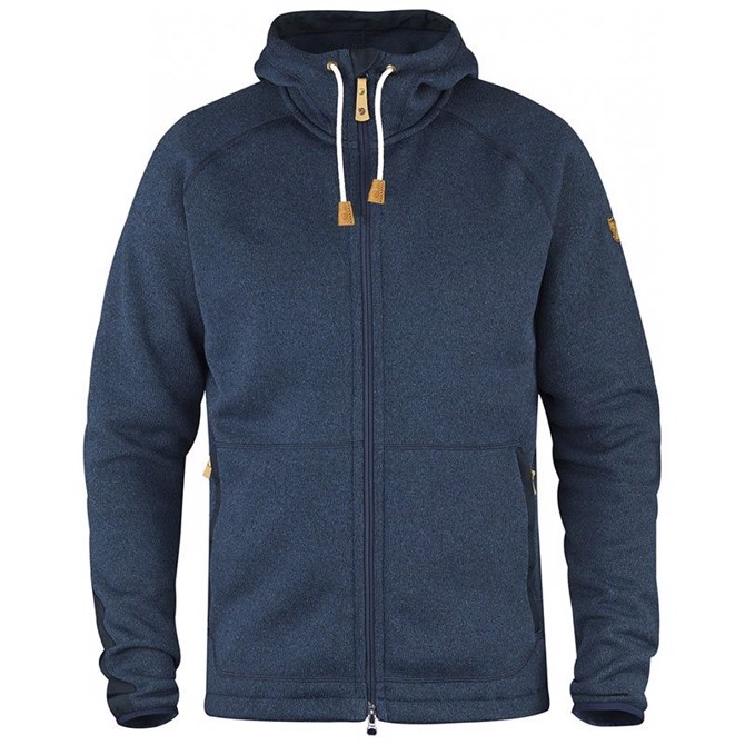 Fj? Llr? Ven ? Vik Fleece Hoodie  Navy L   Fleecejakker