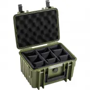 B W Outdoor Cases Bw Outdoor Cases Type     Bronze Green  Divider System    Kuffert