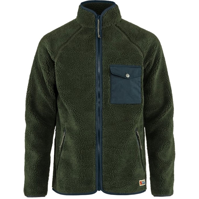 Fj? Llr? Ven Vardag Pile Fleece Herre Mænd Deep Forest Xl Fleecejakker