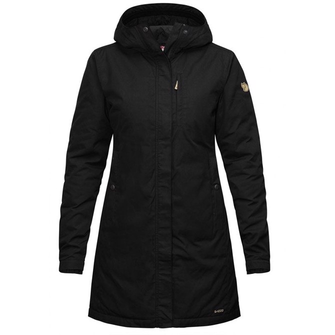 Fj? Llr? Ven Kiruna Padded Parka Kvinder   Damer Black L   Jakker