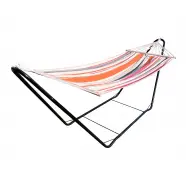 Chillounge Sunrise   Single Spreader Bar Hammock With Powder Coated Steel Stand   Hængekøje