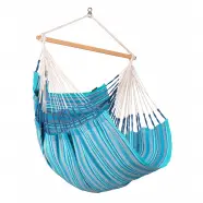 Habana Azure   Organic Cotton Comfort Hammock Chair   Hængekøje