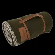 Petromax Wool Blanket   X   Cm   Moss Green Black   Str    X   Cm   Tæppe