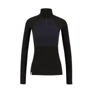 Ulvang Peak Map Half Zip Baselayer Womens   Black Navy Blue   Str  L   Undertrøje
