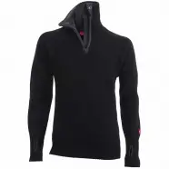 Ulvang Rav Sweater W Zip   Black Charcoal Melange   Str  S   Bluse