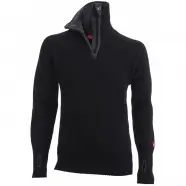 Ulvang Rav Sweater W Zip   Black Charcoal Melange   Str  Xs   Bluse