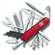 Victorinox Pocket Knife Cybertool L Red Translucent    Mm   Multitool
