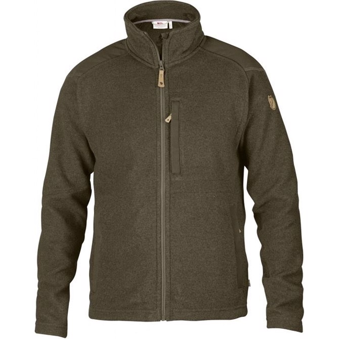 Fj? Llr? Ven Buck Fleece Jakke Dark Olive L   Fleecejakker